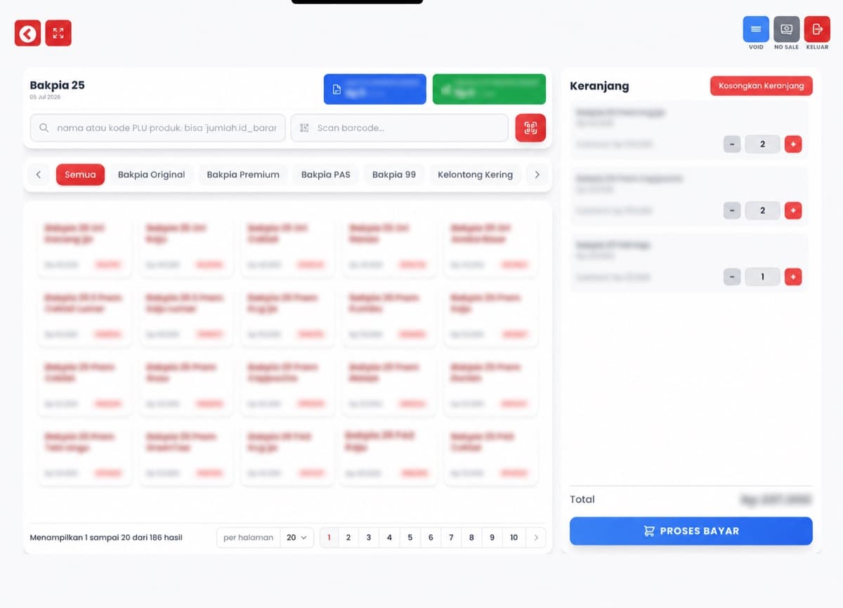 Screenshot of System POS