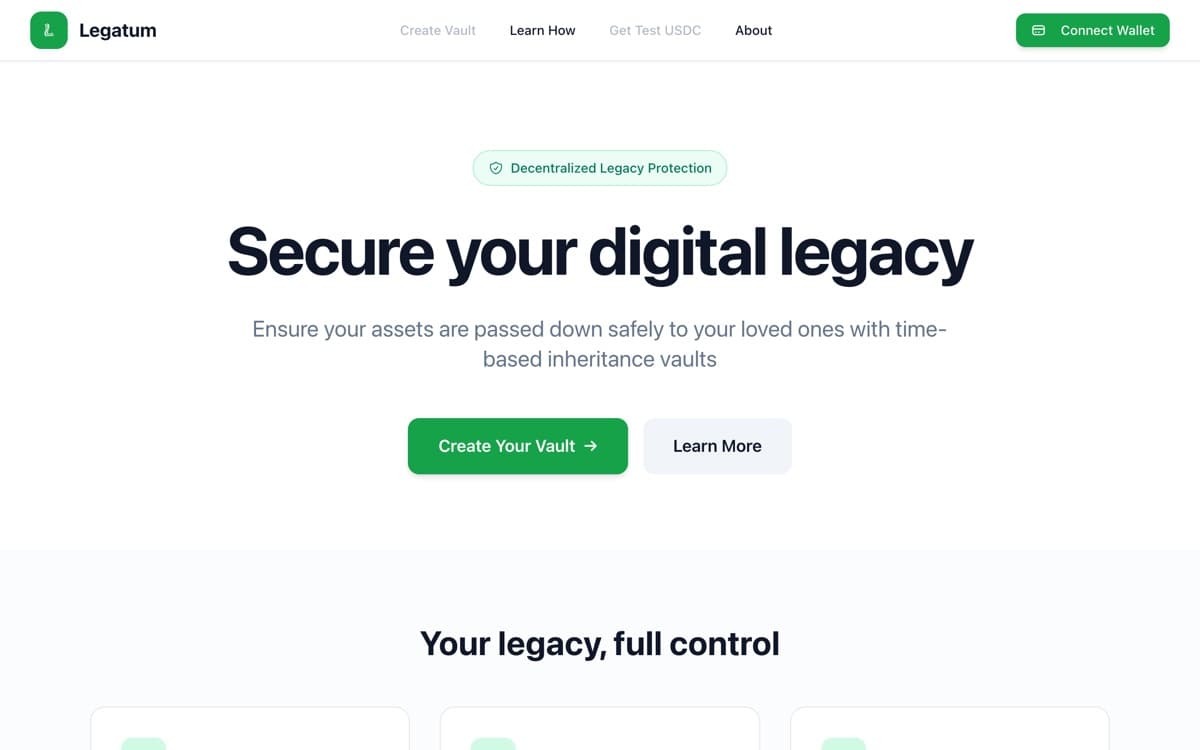 Screenshot of Legatum